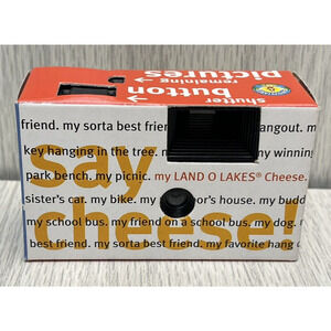 Vintage Land O Lakes Say Cheese 35mm Film Camera Expired 3/99 UNOPENED NOS